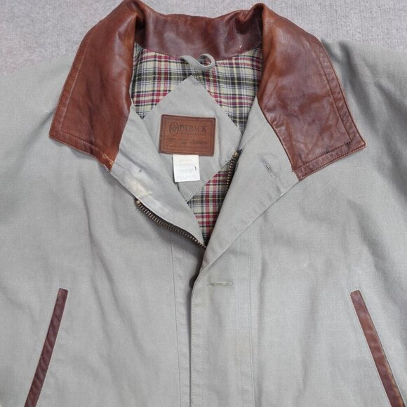 Vintage Outback Trading Barn Jacket 2XL Gray Chore Canvas - Picture 2 of 16